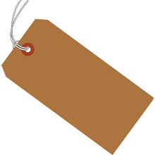 100% 10 Pt. Kraft Shipping Tag