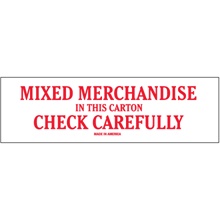 "Mixed Merchandise" Labels