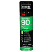 3M™ Hi-Strength Spray Adhesive 90CA, Low VOC <25%, Clear, 24 fl oz (Net Wt 19 oz)