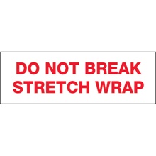 "Do Not Break Stretch Wrap" (18 Pack) Tape Logic®Messaged Carton Sealing Tape