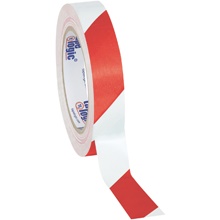 Red/White Tape Logic® Striped Vinyl Safety Tape