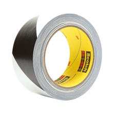 2'' X Black/White 3M Safety Stripe Vinyl Tape 5700