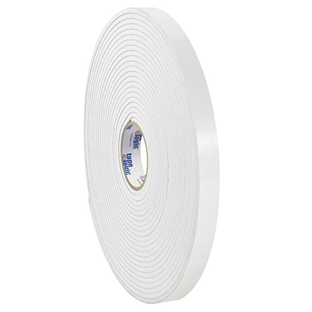 1" x 36 yds. (1/8" White) Tape Logic® Double Sided Foam Tape