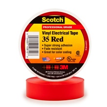 3/' Red Scotch® Vinyl Color Coding Electrical Tape 35