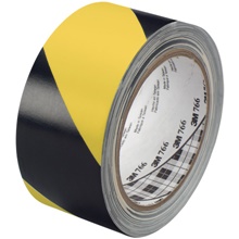 Black/Yellow 3M Safety Warning Tape 766