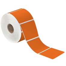Orange Desktop Thermal Transfer Labels
