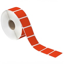 Red Desktop Direct Thermal Label