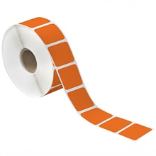 Orange Desktop Direct Thermal Label