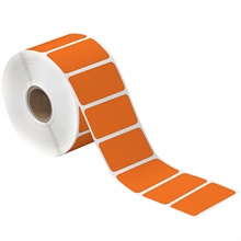 Orange Desktop Direct Thermal Label
