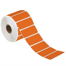 Orange Desktop Direct Thermal Label