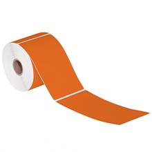 Orange Desktop Direct Thermal Label