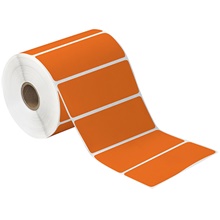 Orange Desktop Direct Thermal Label
