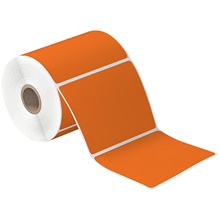 Orange Desktop Direct Thermal Label