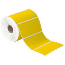 Yellow Desktop DIrect Thermal Label