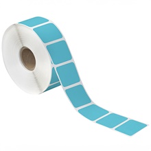 /4" Blue Desktop Direct Thermal Label