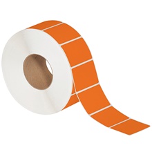 Orange Thermal Transfer Labels