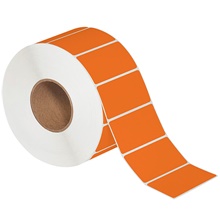 Orange Thermal Transfer Labels