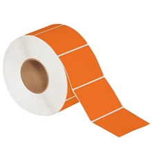 Orange Thermal Transfer Labels