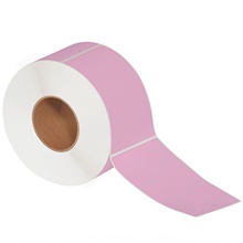 Pink Thermal Transfer Labels