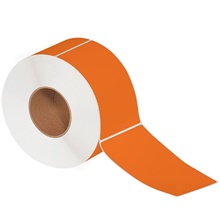 Orange Thermal Transfer Labels