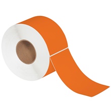 Orange Thermal Transfer Labels