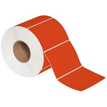 Red Thermal Transfer Labels