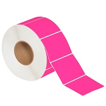 Fluorescent Pink Thermal Transfer Labels