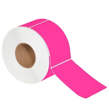 Fluorescent Pink Thermal Transfer Labels
