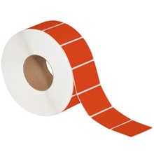 Red Direct Thermal Labels
