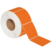 Orange Direct Thermal Labels