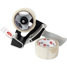 TAPE LOGIC® Clear 2-Roll Dispenser Combo