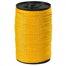 3/16" Yellow Hollow Braided Rope