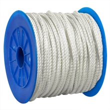1/4", 1. White Twisted Nylon Rope