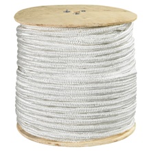 1/2", 6 White Double Braided Nylon Rope