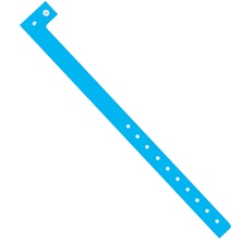 3/ Day-Glo Blue Plastic Wristbands