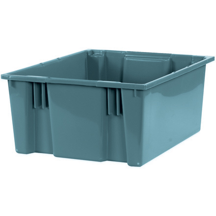 20 <span class='fraction'>7/8</span> x 18 <span class='fraction'>1/4</span> x 9 <span class='fraction'>7/8</span>" Gray Stack & Nest Containers